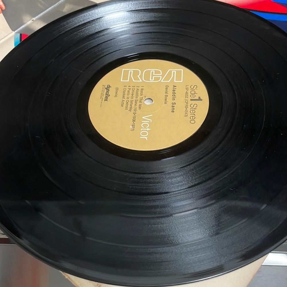 Mint original David Bowie Aladdin Sane vinyl record 1973